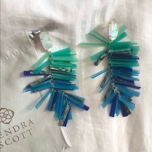 Kendra Scott Justyne Earrings in blue